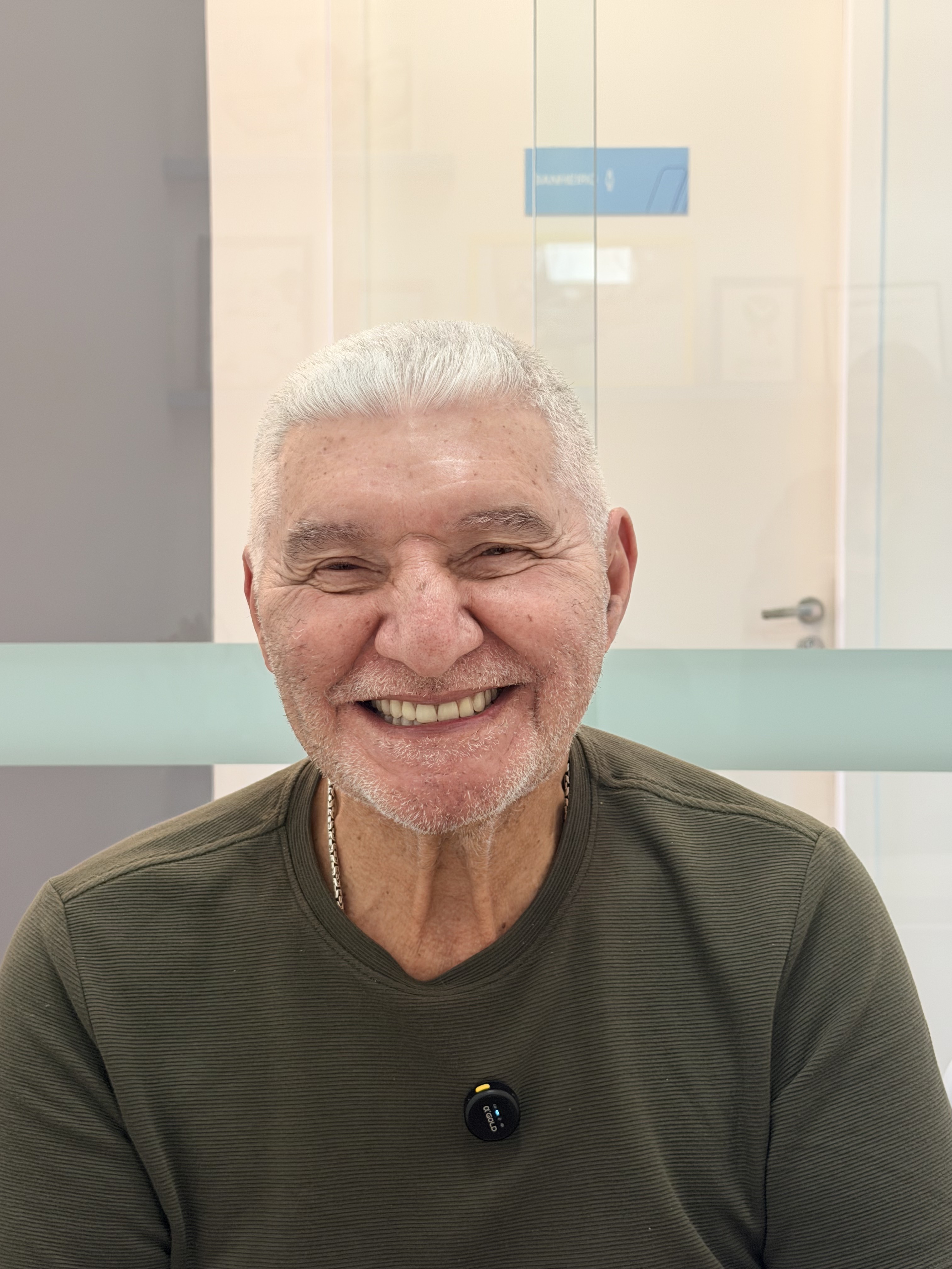 Foto do sorriso final, Sr. Ivanildo